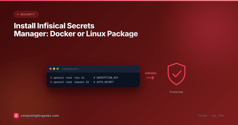 Install Infisical Secrets Manager: Docker or Linux Package